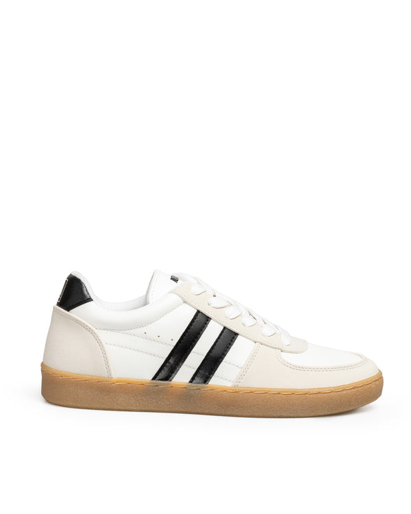 Tenis Blanco Básicos Dos Franjas 7752